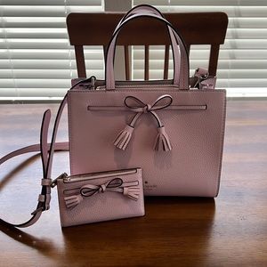 Kate Spade pink bag and matching wallet (never used)